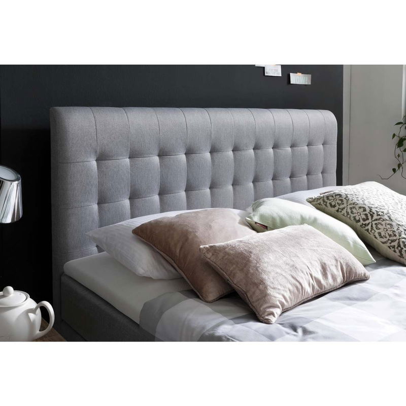 babyonlineshop Meise Möbel Massello Boxspringbett 180 x 200 cm hellgrau Stoff - inklusive Lieferung Zeitlich begrenztes Angebot