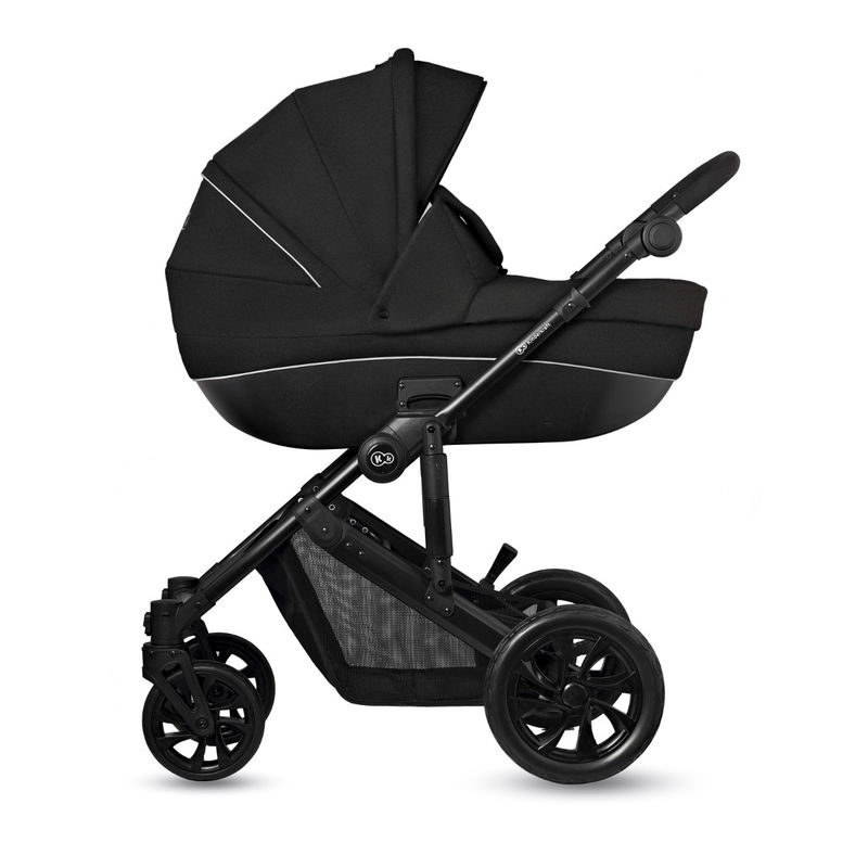 babyonlineshop Kinderkraft Kinderwagen 3in1 PRIME LITE Mink Pro black Räumungsverkauf