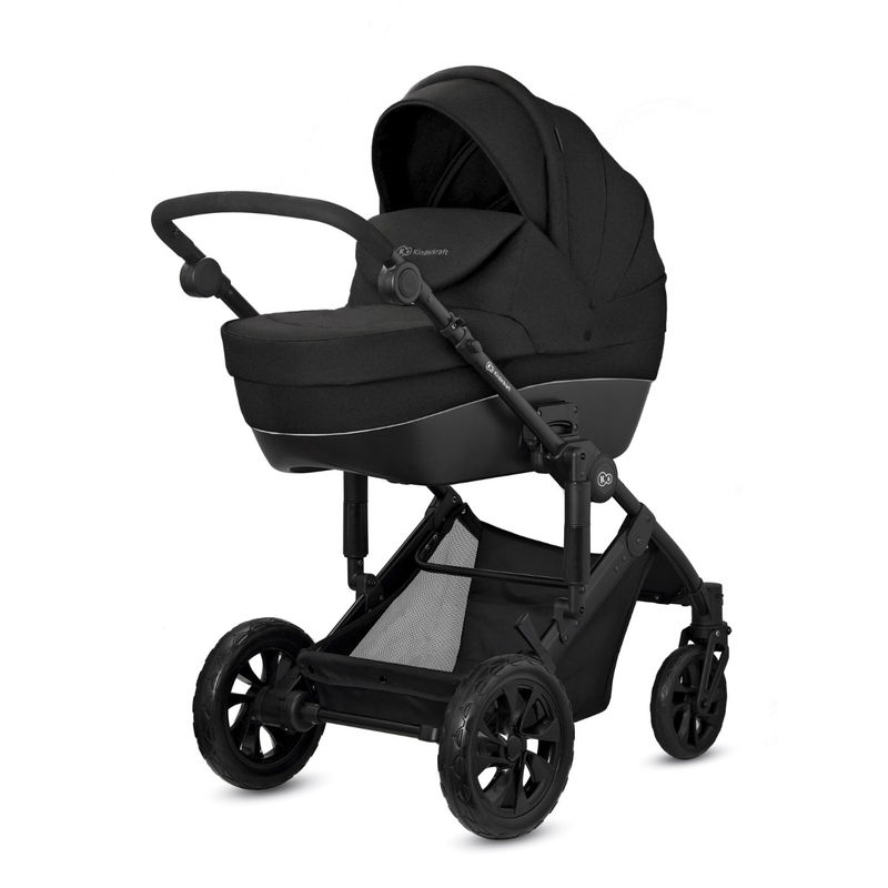 babyonlineshop Kinderkraft Kinderwagen 3in1 PRIME LITE Mink Pro black Räumungsverkauf