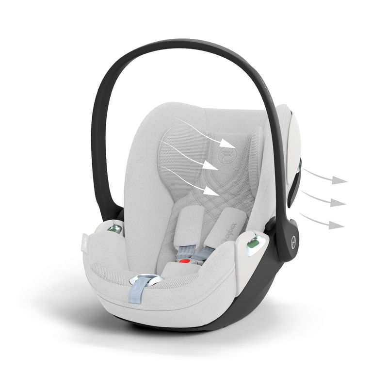 babyonlineshop CYBEX Cloud T i-Size Plus Platinum White Babyschale Nur noch ein Tag übrig