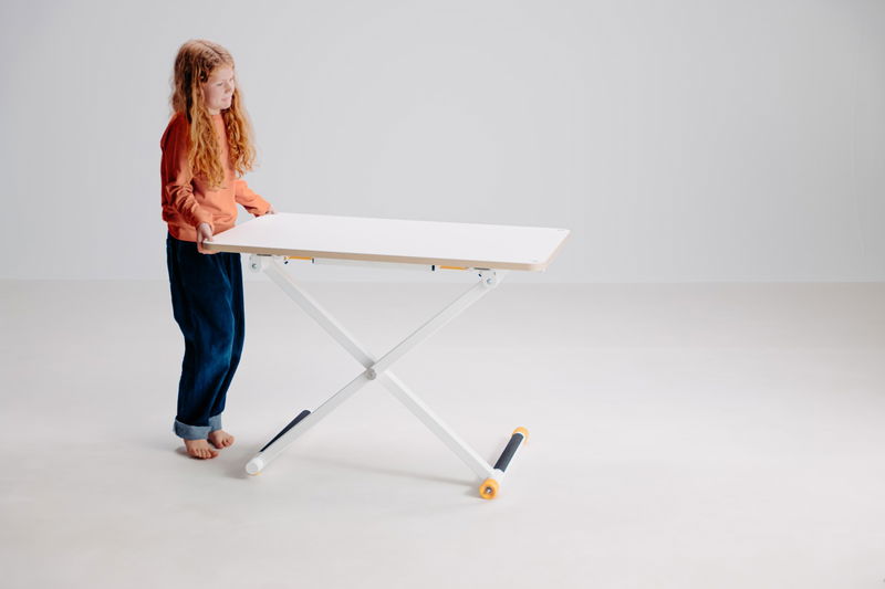 babyonlineshop poptop Kinderschreibtisch weiß höhenverstellbar Günstiger Verkauf