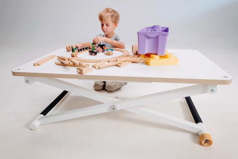 babyonlineshop poptop Kinderschreibtisch weiß höhenverstellbar Günstiger Verkauf