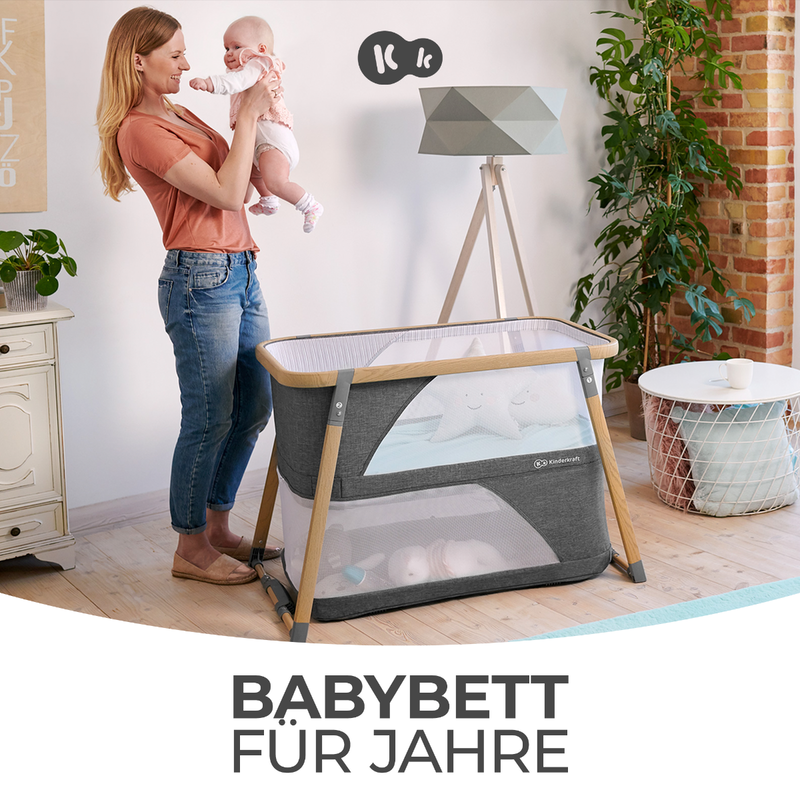 babyonlineshop Kinderkraft Sofi Kinderbett 4in1 – Stubenbett Reisebett Laufgitter Wiege Großer Ausverkauf