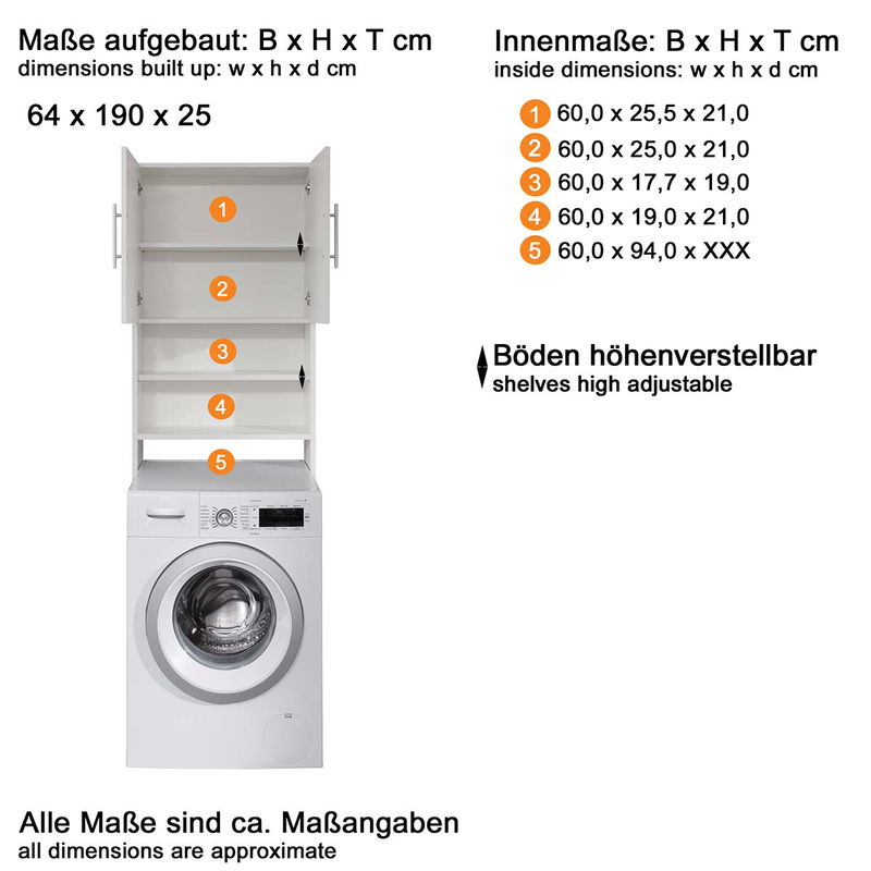 babyonlineshop trendteam Basix Waschmaschinen-Überbau weiß Exklusive Angebote