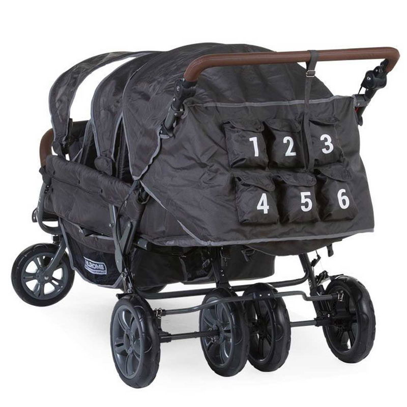 babyonlineshop Childhome neuer Six Seater Sechserwagen anthrazit robust und komfortabel Letzte 2 Tage