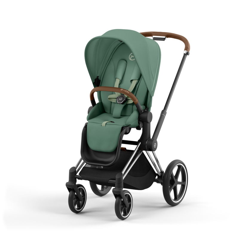 babyonlineshop CYBEX PRIAM Kinderwagen Leaf Green Bundle New Generation inkl. Zubehörartikel Letzter Tag