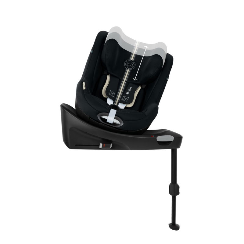 babyonlineshop CYBEX Sirona Gi i-Size Plus Moon Black ab Geburt bis 105 cm (ca. 4 Jahre) Speichern exportieren