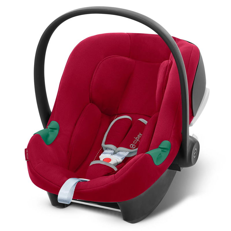 babyonlineshop CYBEX Aton B2 i-Size Babyschale Dynamic Red inklusive Base One Gruppe 0+ zollfrei