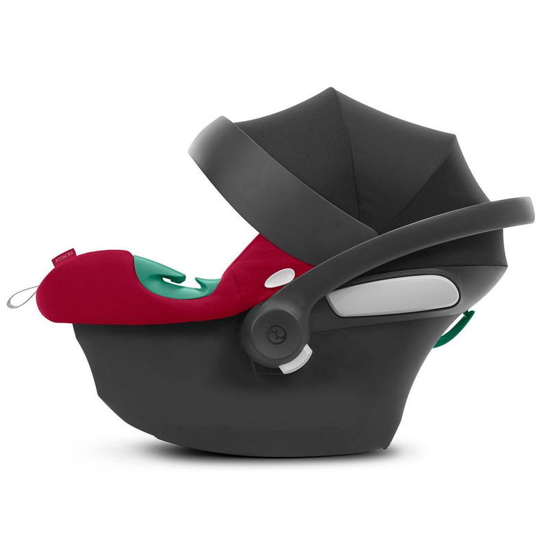 babyonlineshop CYBEX Aton B2 i-Size Babyschale Dynamic Red inklusive Base One Gruppe 0+ zollfrei