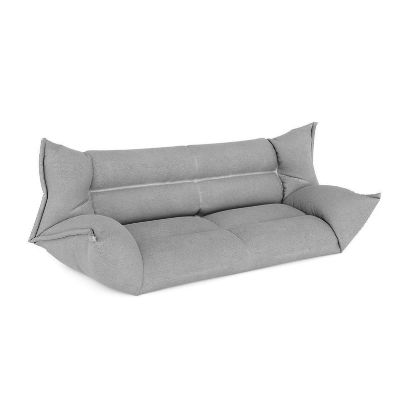 babyonlineshop Nature Kid Faltsofa grau mehrfach verstellbar mit rutschfestem Unterboden Sonderangebot