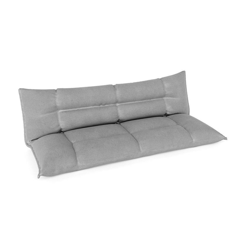 babyonlineshop Nature Kid Faltsofa grau mehrfach verstellbar mit rutschfestem Unterboden Sonderangebot