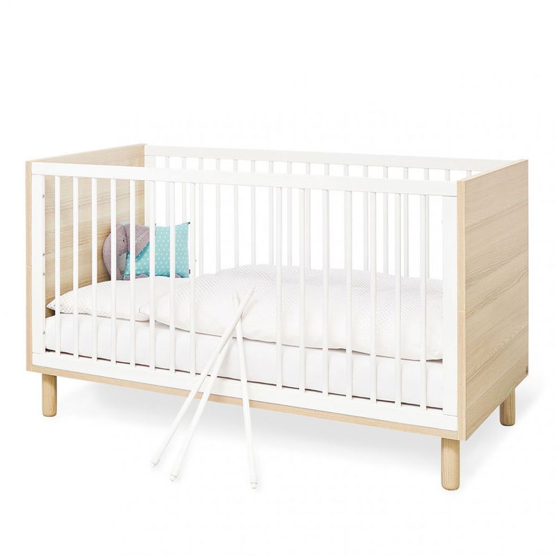 babyonlineshop Pinolino Flow Kinderzimmer breit groß Dekor Esche/weiß Preisnachlass
