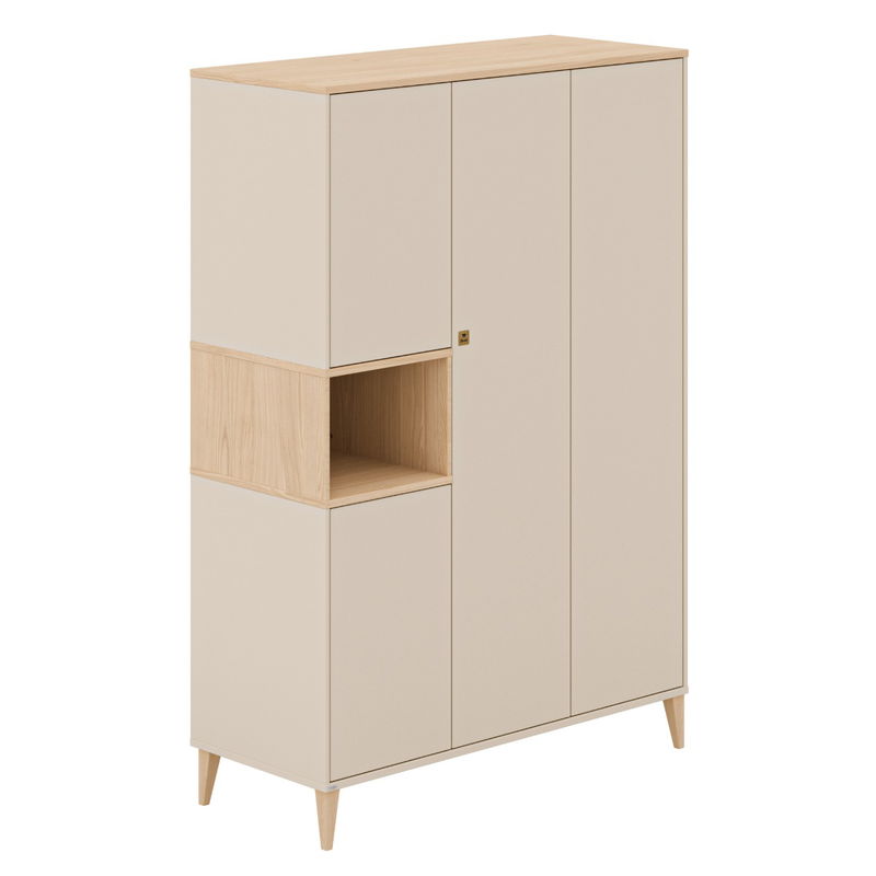 babyonlineshop Paidi Mila & Ben Kinderzimmer 4-türig Cashmere-Beige / Scandinavian-Wood Cyber Monday