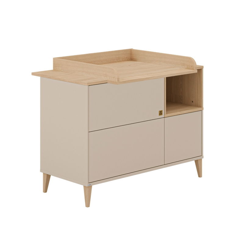 babyonlineshop Paidi Mila & Ben Kinderzimmer 4-türig Cashmere-Beige / Scandinavian-Wood Cyber Monday