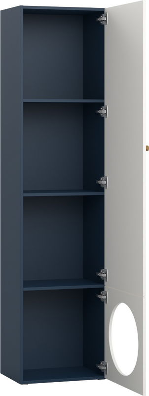 babyonlineshop Vox RELI - Bücherregal schmal UK 3/4 mit Eichengriff / Indigo Zeitlich begrenztes Angebot