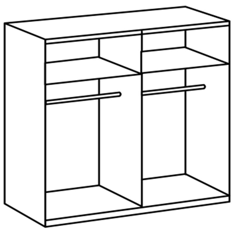 babyonlineshop Wimex toronto Schwebetürenschrank 200 cm Weiß/Grey Zeitbegrenzte Promotion