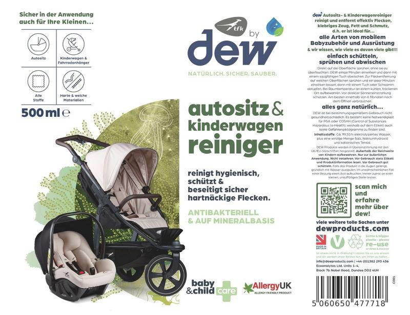 babyonlineshop tfk by dew - Autositz und Kinderwagen Reiniger (500ml) Discount Store für neue Produkte