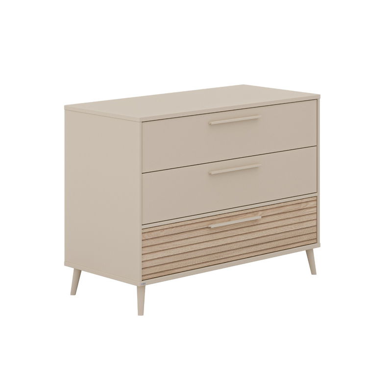 babyonlineshop Paidi Eefje Kinderzimmer 3-türig breit Cashmere-Beige / Groovy-Oak Im Verkauf