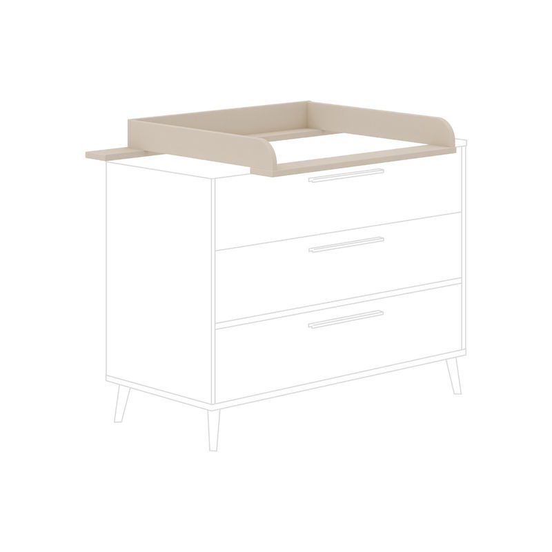 babyonlineshop Paidi Eefje Kinderzimmer 3-türig breit Cashmere-Beige / Groovy-Oak Im Verkauf