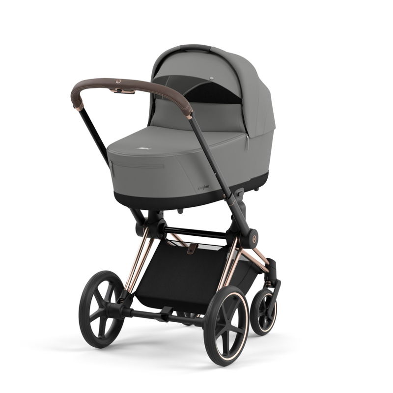 babyonlineshop CYBEX PRIAM Kinderwagen Mirage Grey Bundle Plus New Generation inkl. Zubehörartikel Preisnachlass