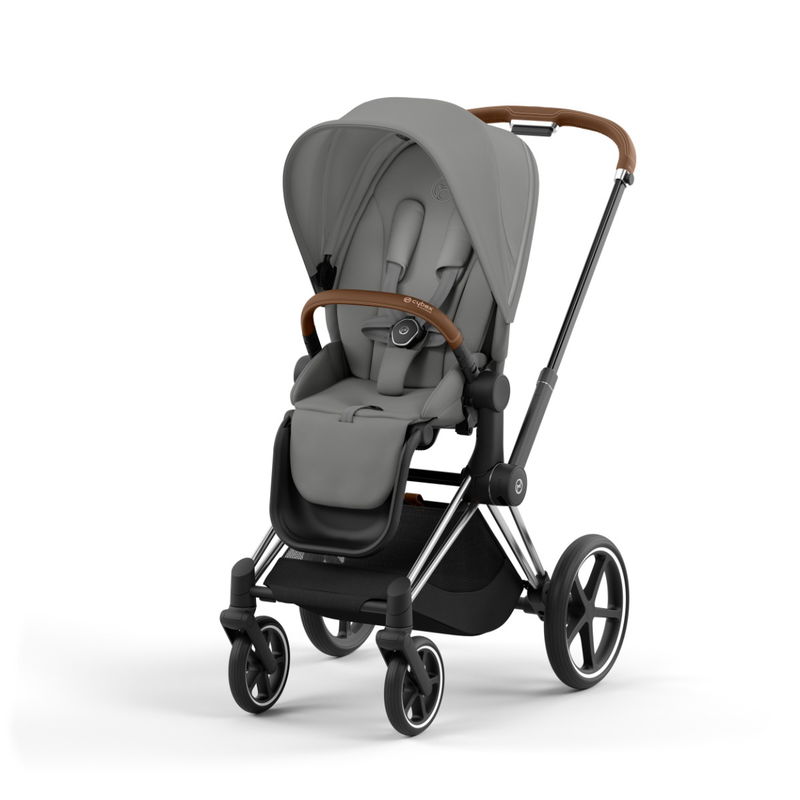 babyonlineshop CYBEX PRIAM Kinderwagen Mirage Grey Bundle Plus New Generation inkl. Zubehörartikel Preisnachlass