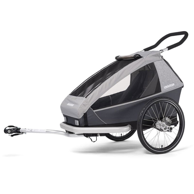 babyonlineshop Croozer Kid Keeke 2 Stone grey 2in1 Fahrradanhänger & Buggy-Set Osterangebot