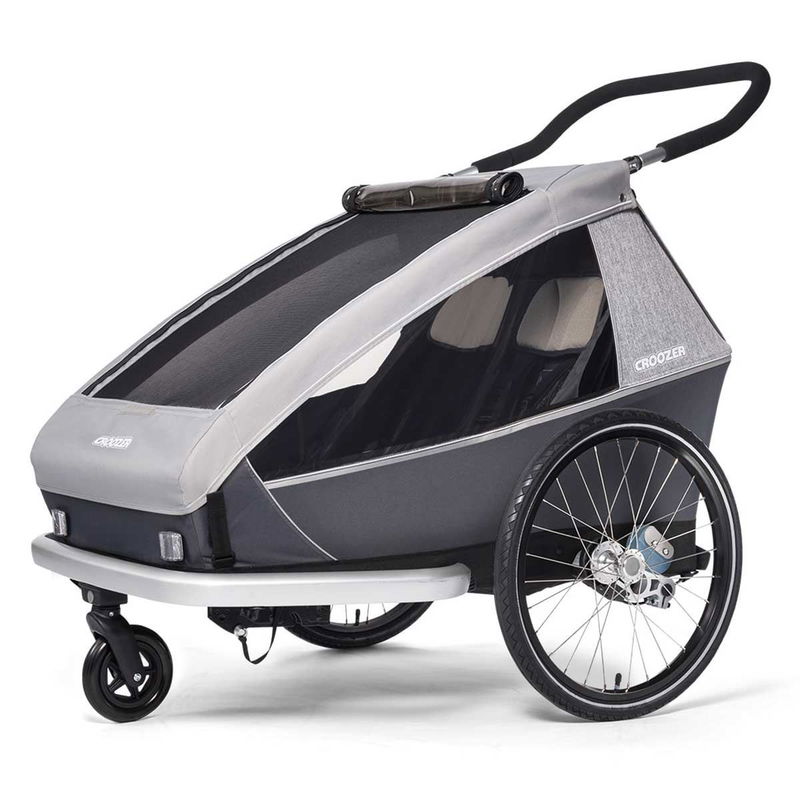 babyonlineshop Croozer Kid Keeke 2 Stone grey 2in1 Fahrradanhänger & Buggy-Set Osterangebot