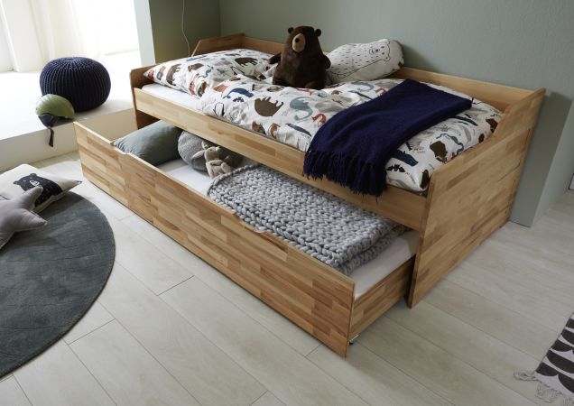 babyonlineshop Relita LILLY Kojenbett 90x200 Buche massiv natur lackiert Blitzangebot