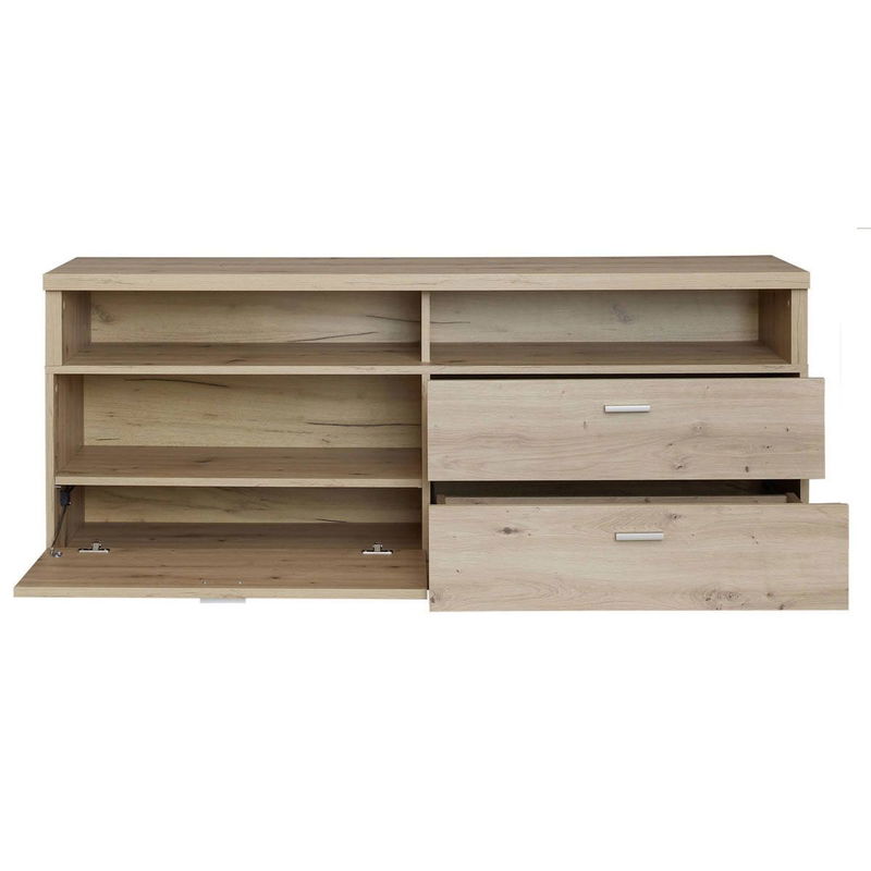 babyonlineshop trendteam Echo TV-Lowboard beleuchtet Artisan Eiche melamin VIP-Rabatte