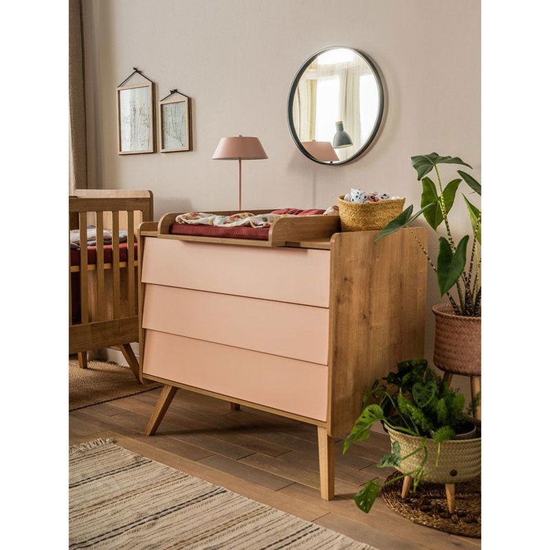 babyonlineshop VOX Vintage Kommode eiche Frontfarbe wählbar Super Sparpreis