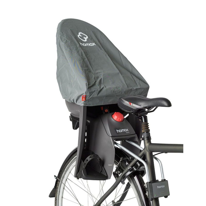 babyonlineshop Hamax Kiss Fahrradsitz Grau/Blau/Orange abschließbare Halterung Clearance-Verkauf