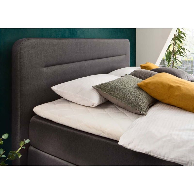 babyonlineshop Meise Möbel Massello Boxspringbett 180 x 200 cm anthrazit Stoff - inklusive Lieferung Neuheiten