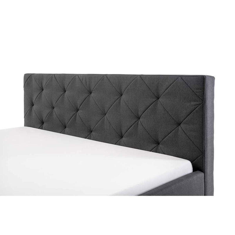 babyonlineshop Meise Möbel Chicago Polsterbett anthrazit 180 x 200 cm mit Chromfüßen Bis zu 60% Rabatt