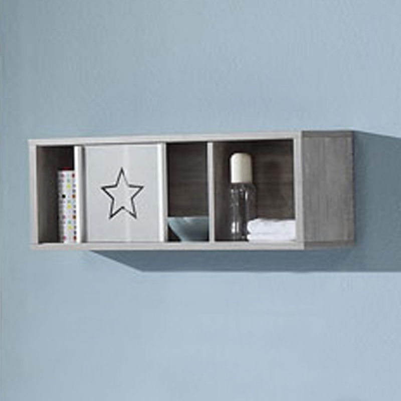 babyonlineshop Schardt Eco Star Wickelkommode Weiß/Driftwood 1 Schiebetür 2 Schubkästen - mit Wickelaufsatz Zeitbegrenzte Promotion
