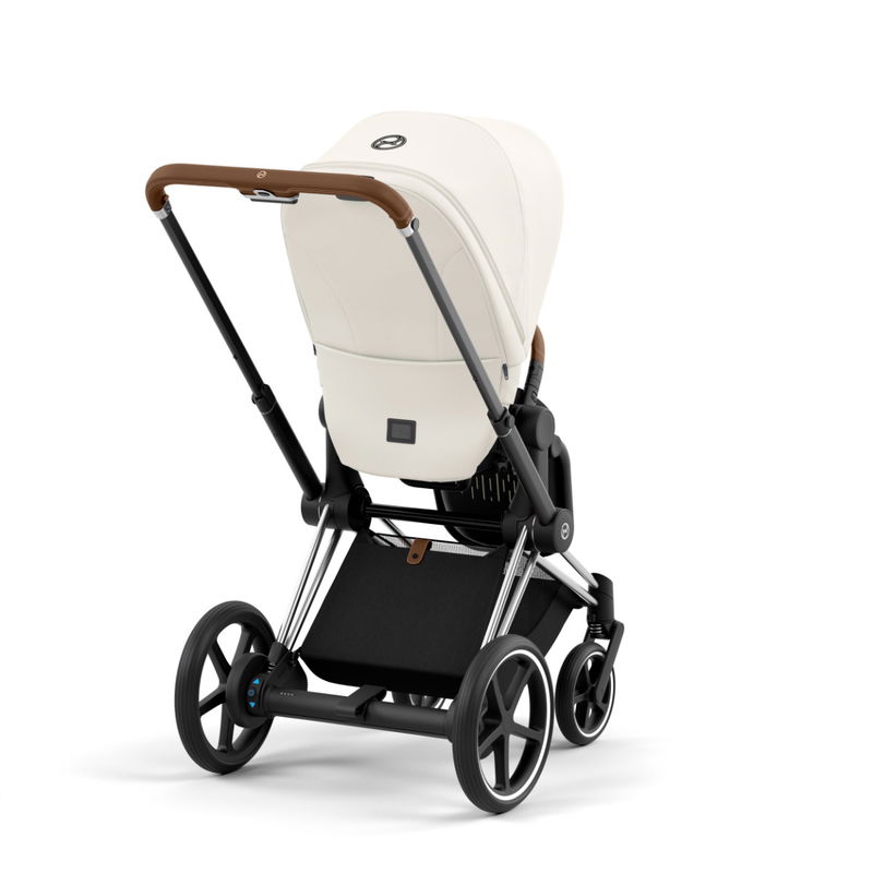 babyonlineshop CYBEX e-PRIAM Sportwagen Off White Gestell wählbar New Generation Lagerräumung