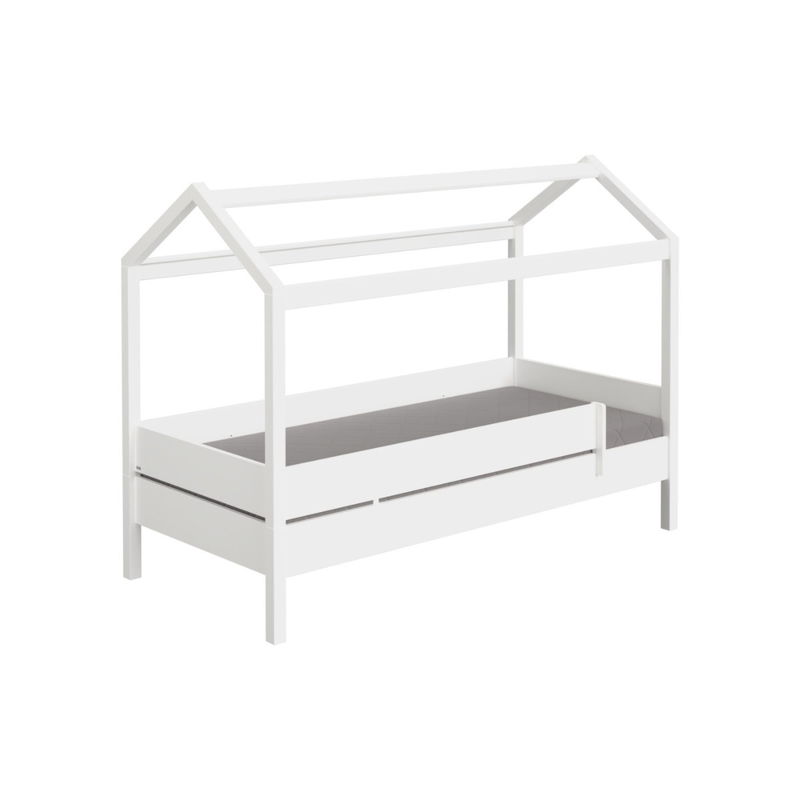 babyonlineshop Paidi Tiny House Liege kreideweiß 90x200 cm VIP-Rabatte