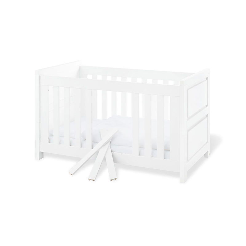babyonlineshop Pinolino Milk Kinderbett 70x140 cm umbaubar zum Juniorbett - zum Toppreis Wochenangebot