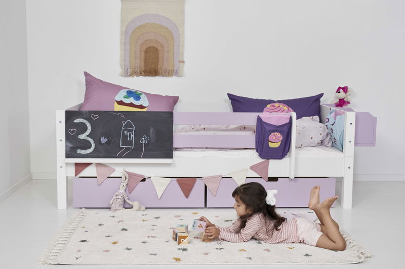 babyonlineshop Manis-h Einzelbett ohne Lattenrost 120x200 cm einfarbig - 22 Farben wählbar Letzte 3 Tage