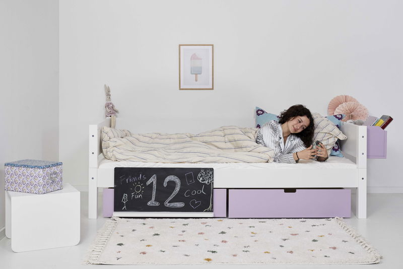 babyonlineshop Manis-h Einzelbett ohne Lattenrost 120x200 cm einfarbig - 22 Farben wählbar Letzte 3 Tage