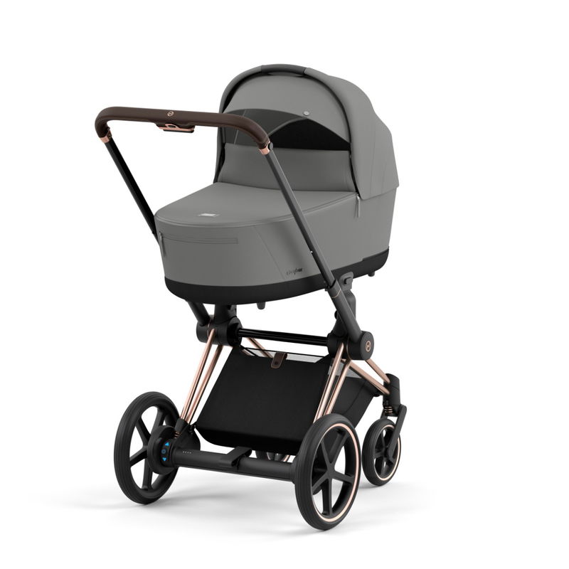 babyonlineshop CYBEX e-PRIAM Kinderwagen Mirage Grey Gestell wählbar New Generation Schlussverkauf